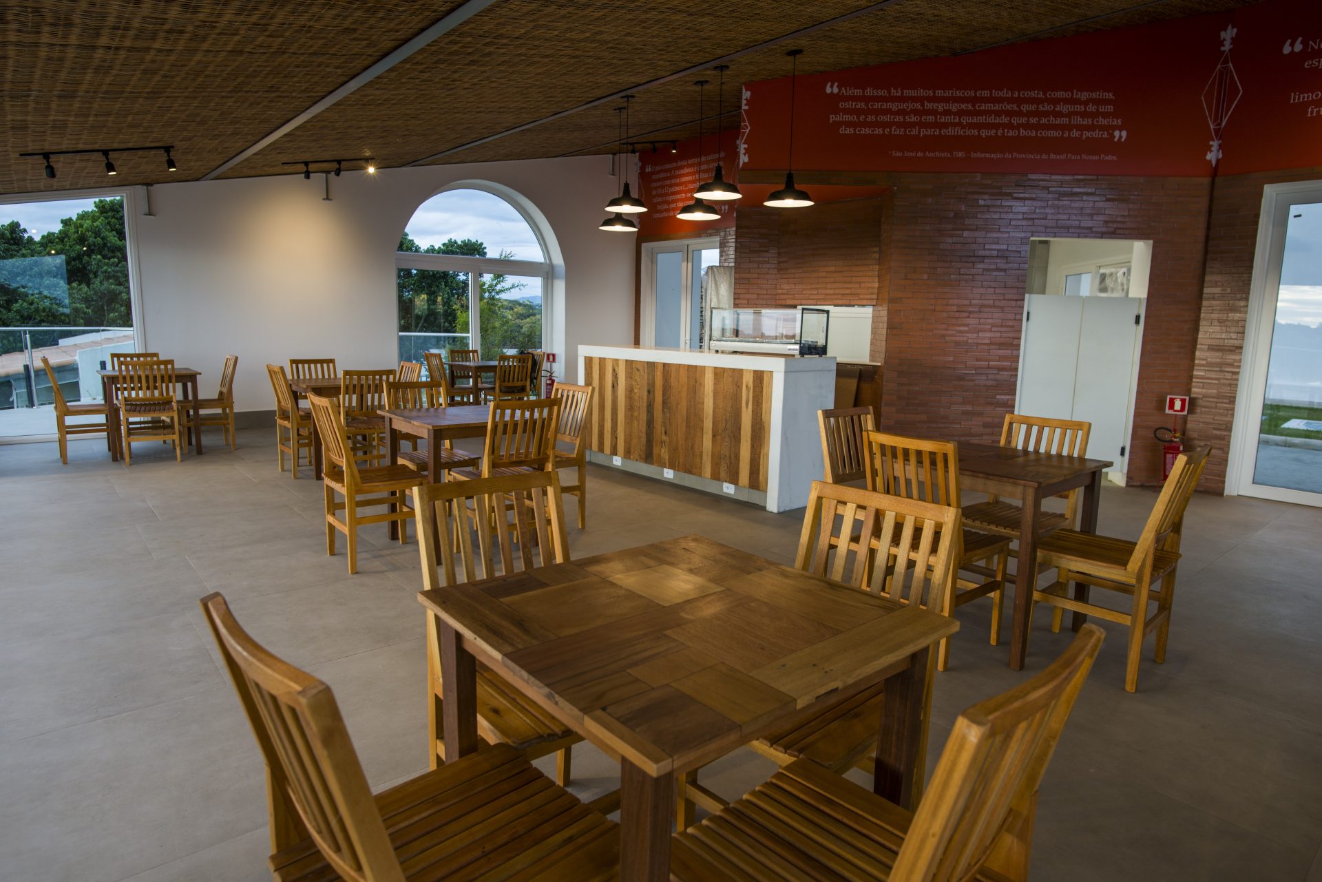 Café do Santuário Nacional de Anchieta, espaço de convivência