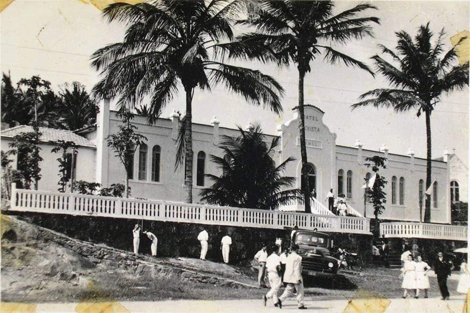 Detalhe arquitetônico do Hotel Anchieta — registro fotográfico atual